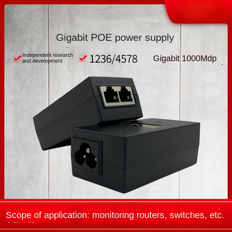 Power Over Ethernet - POE Gigabit Power 48V0.5A/24V 1A Ethernet