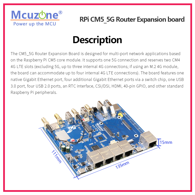 Raspberry Pi CM5_5G Router Exp - Raspberry Pi Keyboard ulasan dan harga