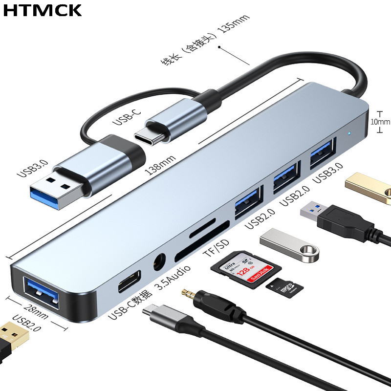 8 in 2 USB C Hub Multi Port Do - Office Xp ulasan dan harga