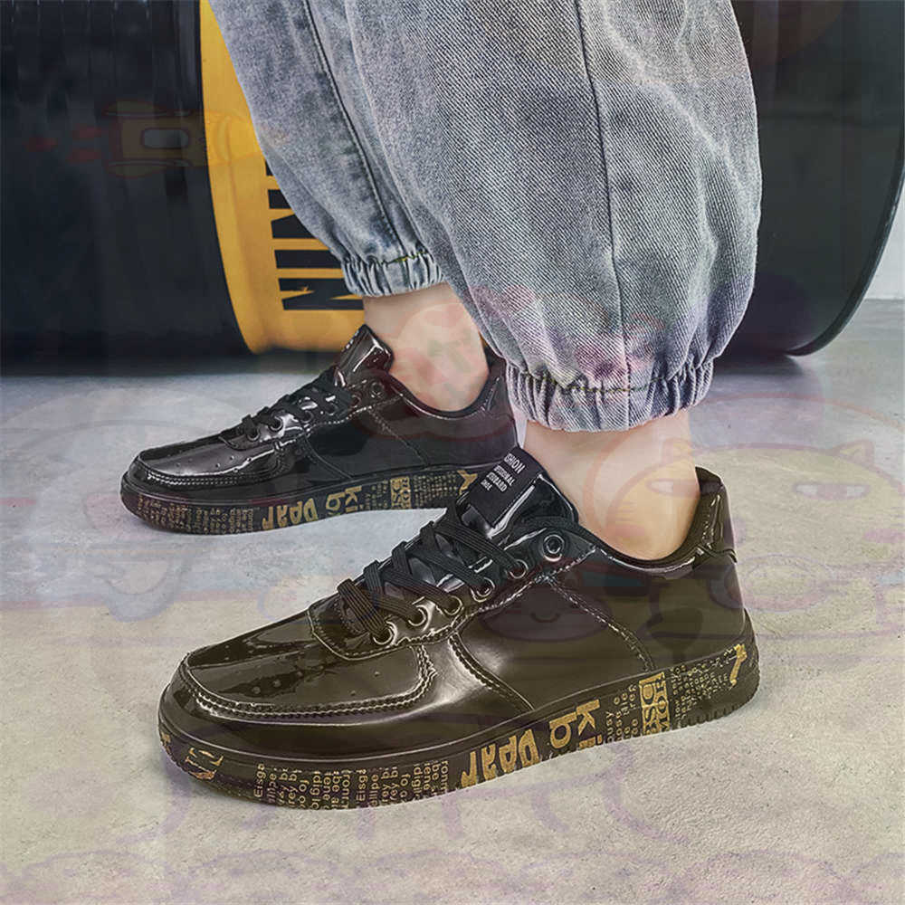 Round Foot Size 45 Sneakers Wh - Tech Office Wear Men ulasan dan harga