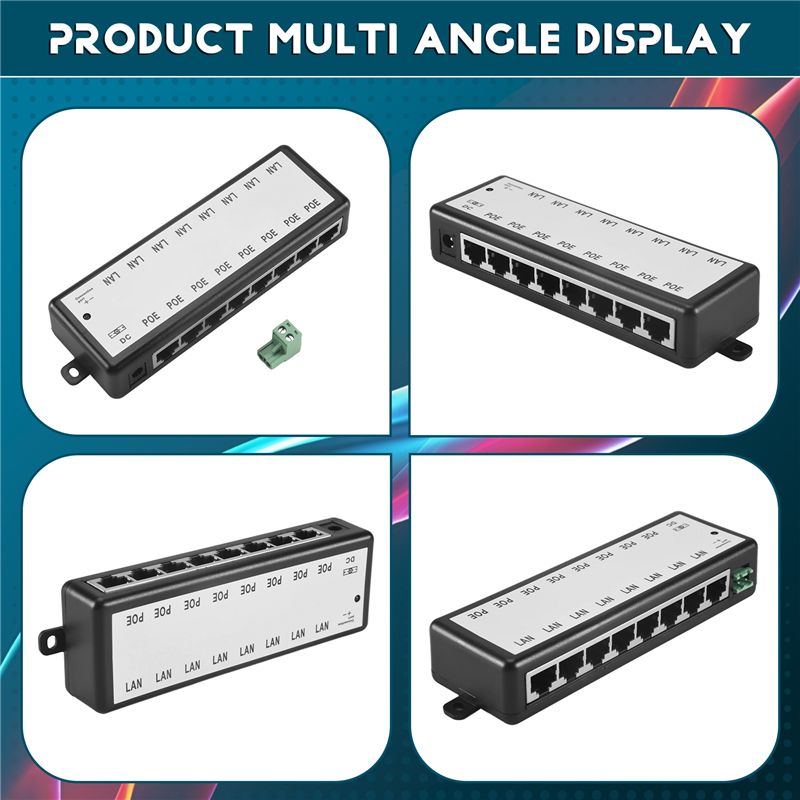 B03B-8 Ports Poe Injector Poe  - Power Over Ethernet ulasan dan harga